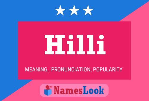 Hilli Name Poster