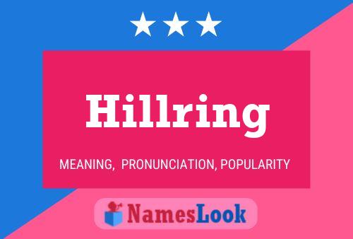 Hillring Name Poster