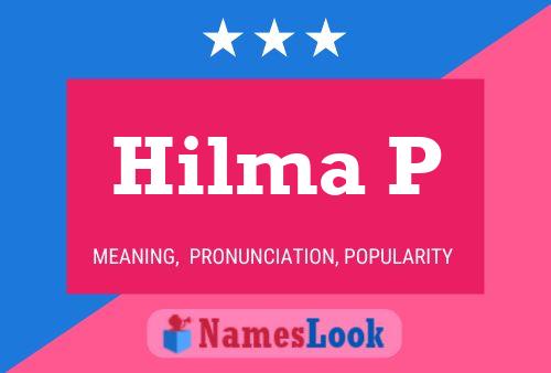 Hilma P Name Poster