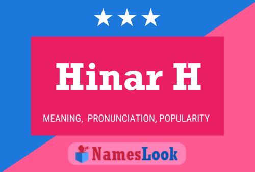 Hinar H Name Poster