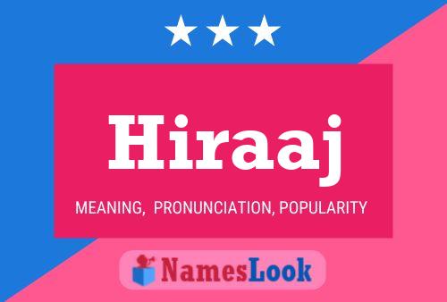 Hiraaj Name Poster