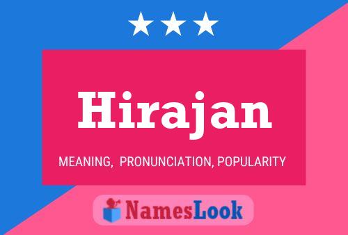 Hirajan Name Poster