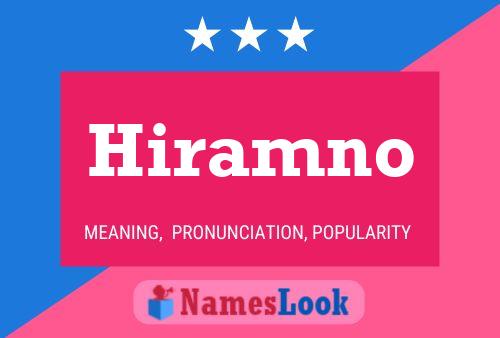 Hiramno Name Poster