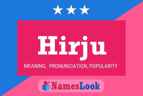 Hirju Name Poster