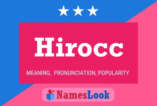 Hirocc Name Poster