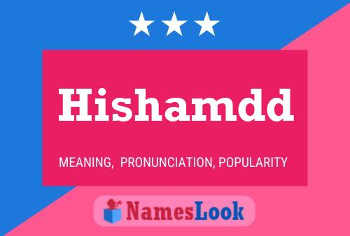 Hishamdd Name Poster