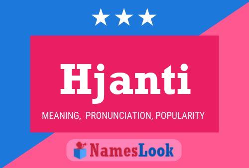 Hjanti Name Poster