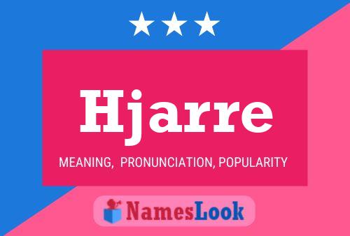 Hjarre Name Poster