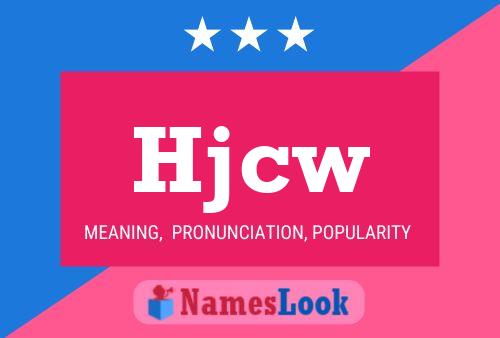 Hjcw Name Poster