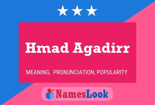 Hmad Agadirr Name Poster