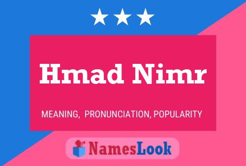 Hmad Nimr Name Poster