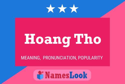 Hoang Tho Name Poster