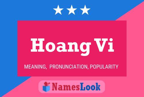 Hoang Vi Name Poster