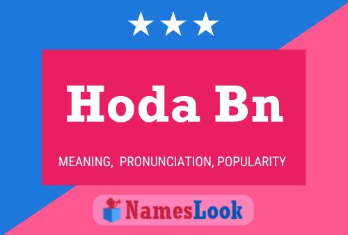 Hoda Bn Name Poster