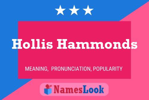 Hollis Hammonds Name Poster