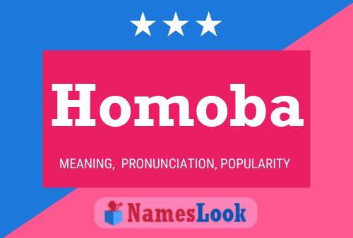 Homoba Name Poster