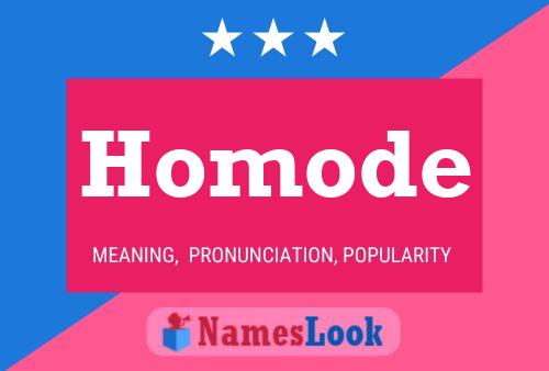 Homode Name Poster