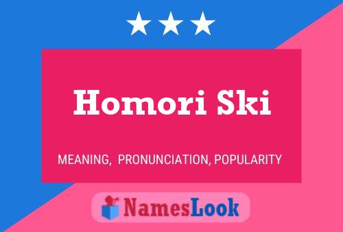 Homori Ski Name Poster