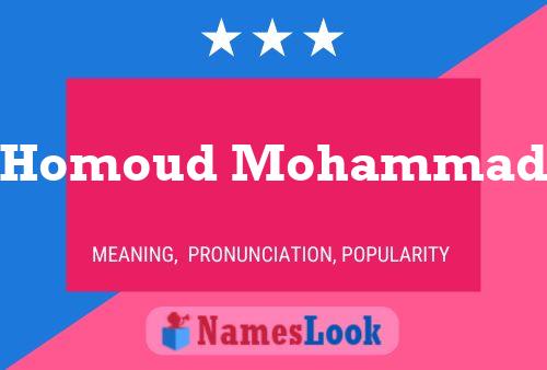 Homoud Mohammad Name Poster