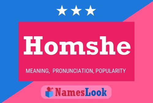 Homshe Name Poster