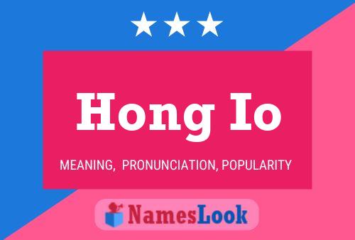 Hong Io Name Poster