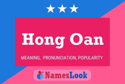 Hong Oan Name Poster