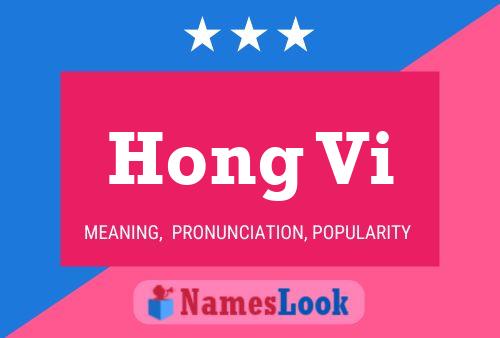 Hong Vi Name Poster