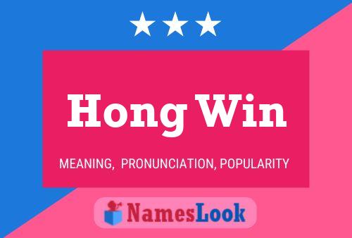 Hong Win Name Poster