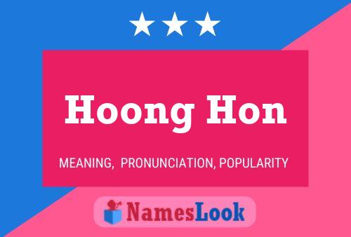 Hoong Hon Name Poster