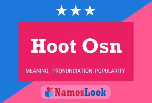 Hoot Osn Name Poster