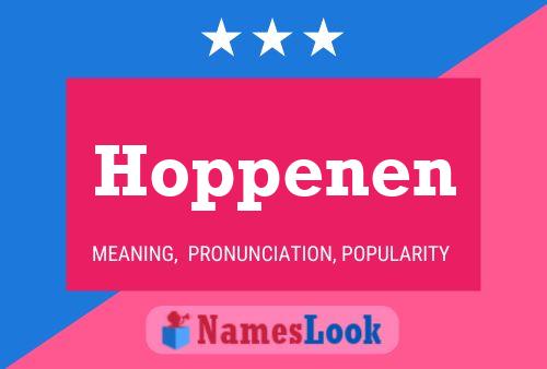 Hoppenen Name Poster