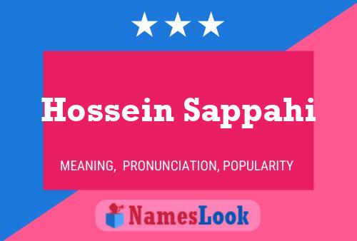 Hossein Sappahi Name Poster