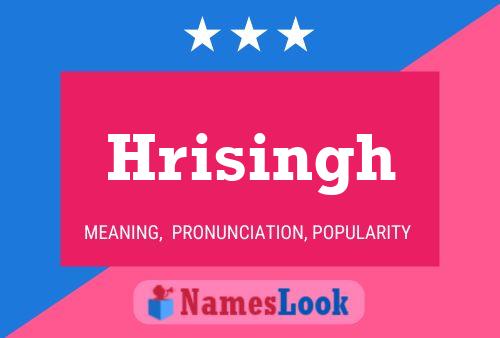 Hrisingh Name Poster