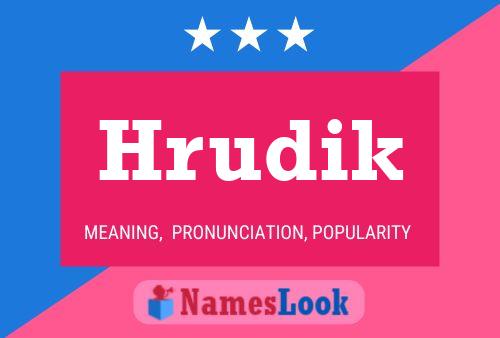 Hrudik Name Poster