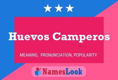 Huevos Camperos Name Poster