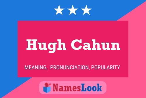 Hugh Cahun Name Poster