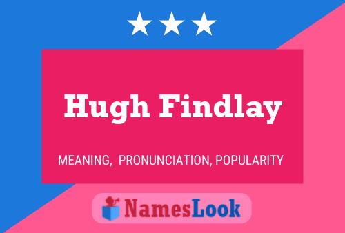 Hugh Findlay Name Poster