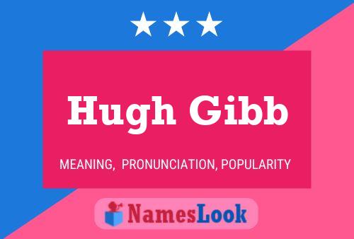 Hugh Gibb Name Poster