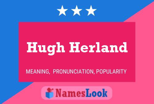 Hugh Herland Name Poster