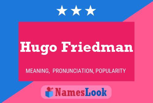 Hugo Friedman Name Poster