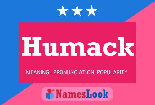 Humack Name Poster