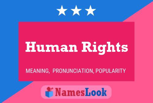 Human Rights Name Poster