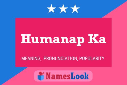 Humanap Ka Name Poster