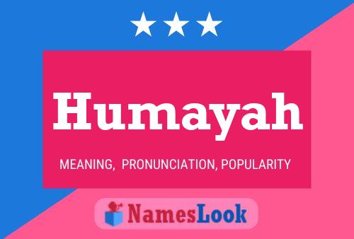 Humayah Name Poster