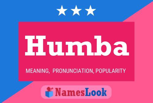 Humba Name Poster