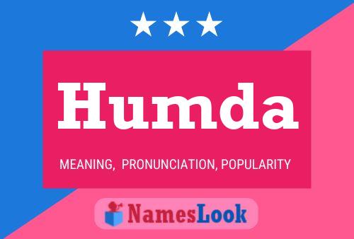 Humda Name Poster