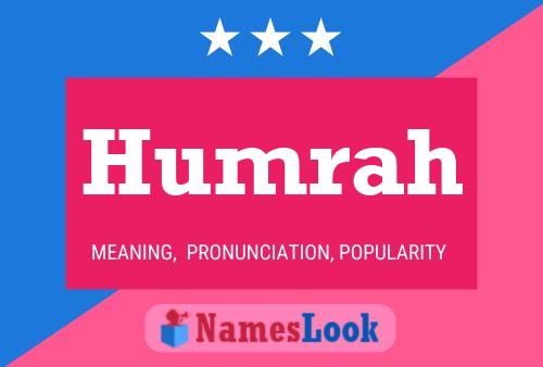 Humrah Name Poster