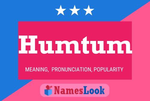 Humtum Name Poster