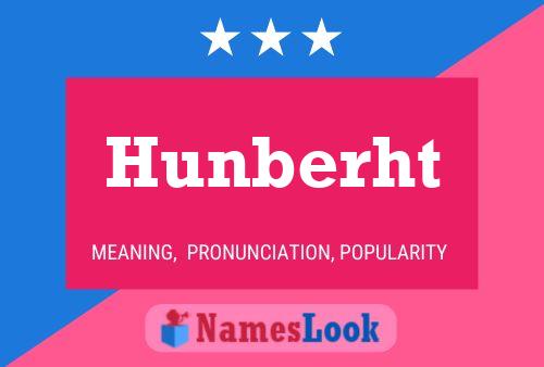 Hunberht Name Poster