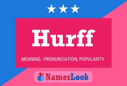 Hurff Name Poster